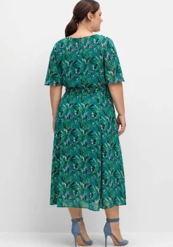 Abendkleid aus Chiffon, mit Unterkleid