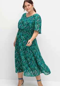 Abendkleid aus Chiffon, mit Unterkleid