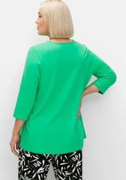 3/4-Arm-Shirt in leichter A-Linie, mit TENCEL™ Lyocell
