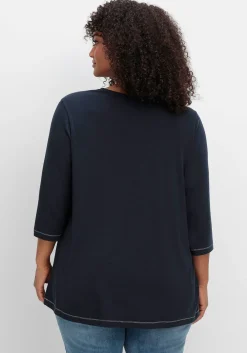 3/4-Arm-Shirt in leichter A-Linie, mit TENCEL™ Lyocell