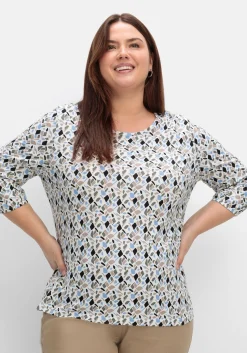 3/4-Arm-Shirt mit Grafikprint