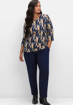 3/4-Arm-Shirt mit grafischem Print