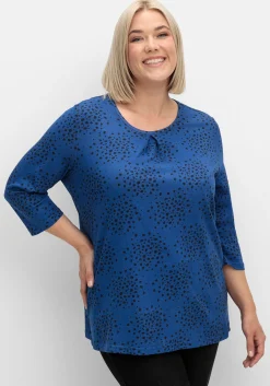 3/4-Arm-Shirt mit Konfetti-Print