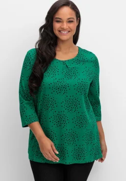 3/4-Arm-Shirt mit Konfetti-Print