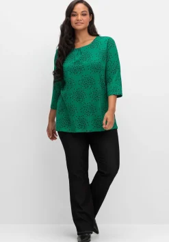 3/4-Arm-Shirt mit Konfetti-Print