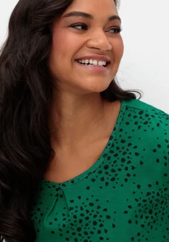 3/4-Arm-Shirt mit Konfetti-Print