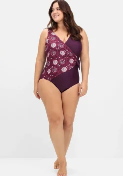 Badeanzug in Wickeloptik, mit Shaping-Effekt