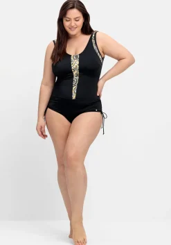 Badeanzug mit Paisleymuster und Shaping-Effekt