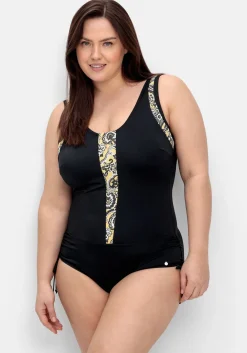 Badeanzug mit Paisleymuster und Shaping-Effekt