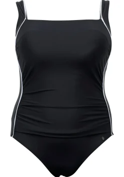 Badeanzug mit Paspeln; Shaping-Effekt