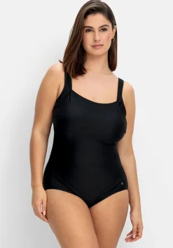 Badeanzug mit raffiniertem Rückenausschnitt