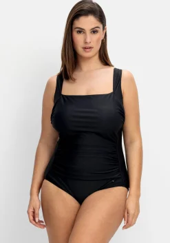 Badeanzug mit Raffung und Shaping-Einsatz