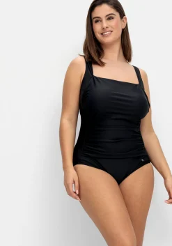 Badeanzug mit Raffung und Shaping-Einsatz