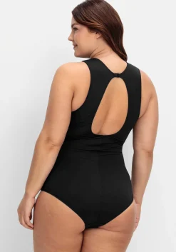 Badeanzug mit Shaping-Effekt und Cut-out