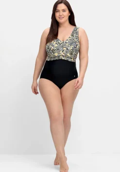 Badeanzug mit tiefem Rücken und Shaping-Effekt