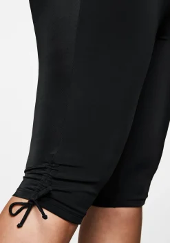 Badehose mit Raffung, Shape-Caprischnitt