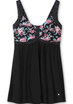 Badekleid im Mustermix mit integrierter Hose