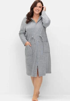 Bademantel mit Reißverschluss