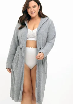 Bademantel mit Reißverschluss