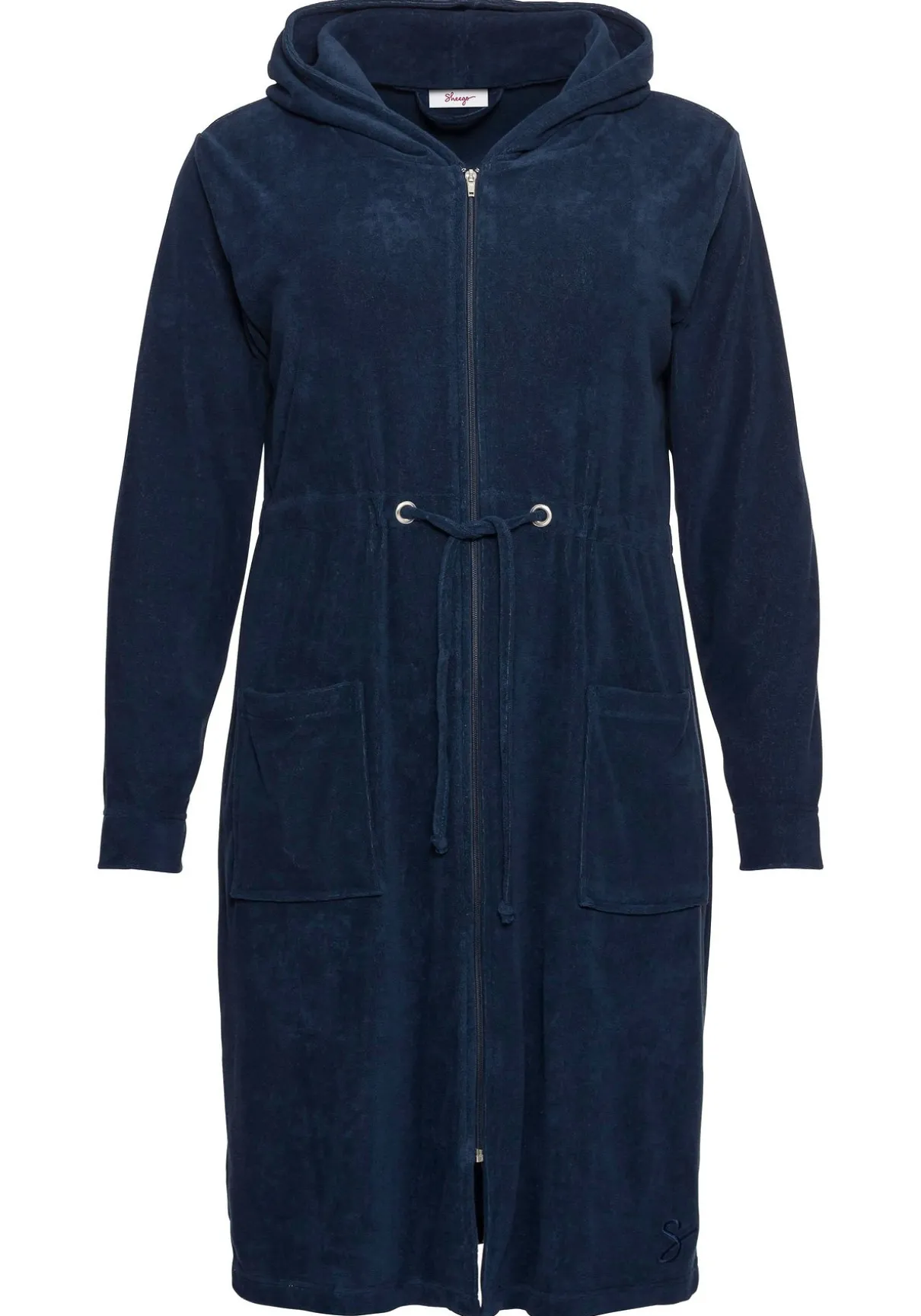 Bademantel mit Reißverschluss