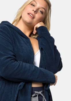 Bademantel mit Reißverschluss