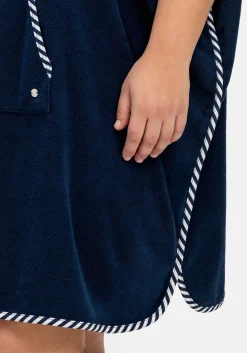 Bade-Poncho mit Kapuze, aus Frottee
