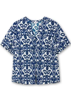 Bedruckte, leicht transparente Tunika