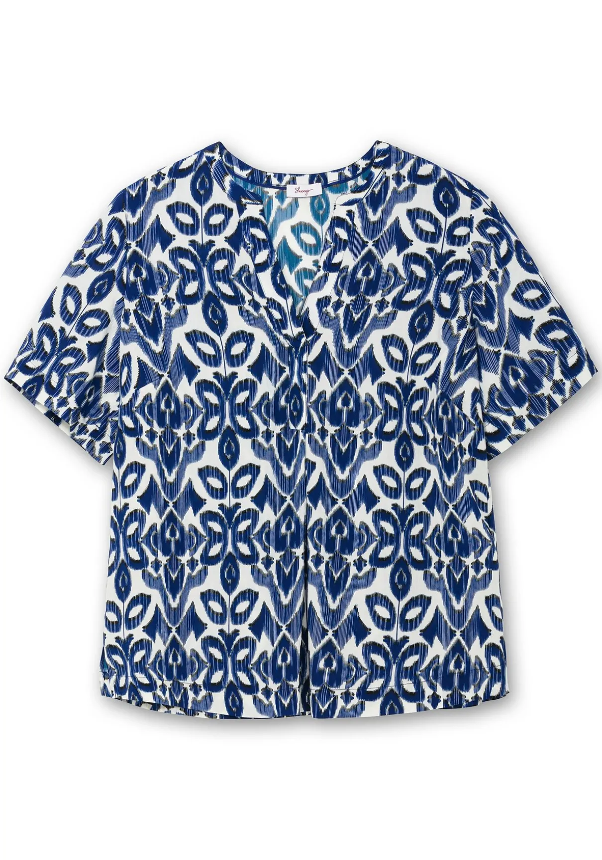 Bedruckte, leicht transparente Tunika