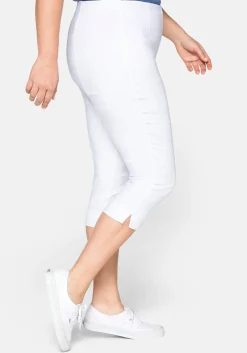 Bengalin-Hose in Caprilänge mit Schlupfbund