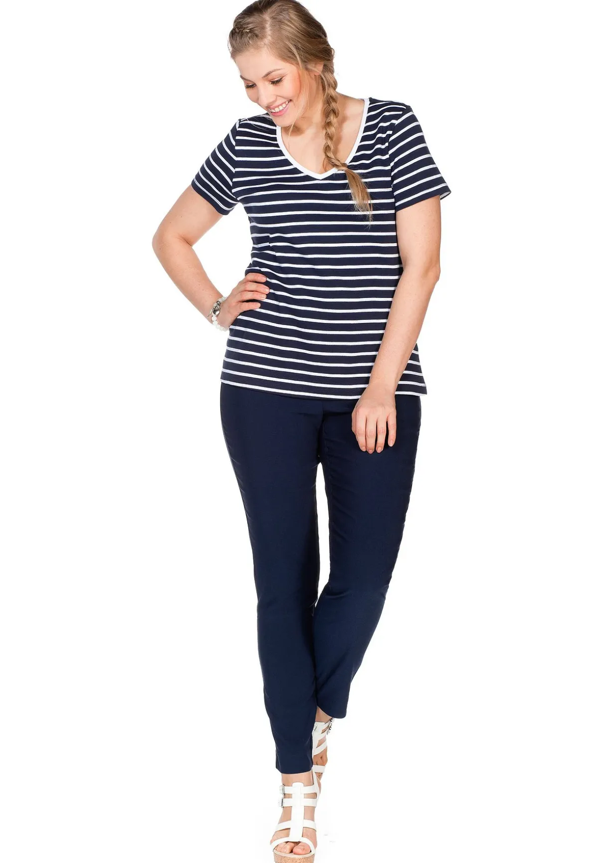 Bengalin-Hose in schmaler Passform