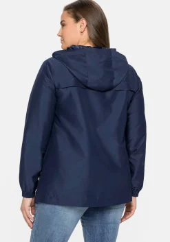 Übergangsjacke aus Microfaser, mit Kapuze