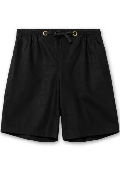 Bermudas im Leinen-Mix, mit Gummibund