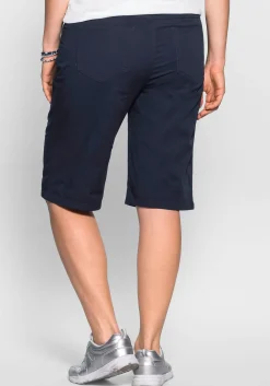 Bermudas in 5-Pocket-Form, aus Baumwoll-Twill