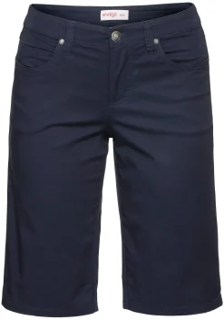Bermudas in 5-Pocket-Form, aus Baumwoll-Twill