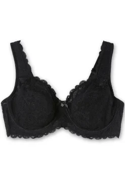 Bügel-BH mit blickdichter Spitze und Seitenstützen