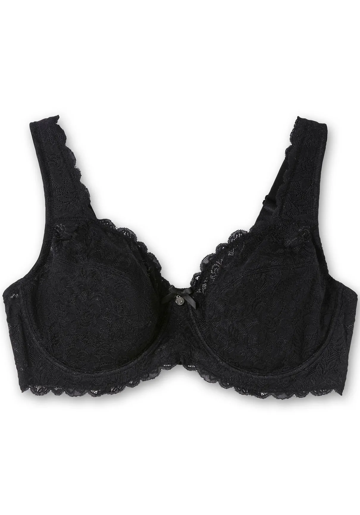 Bügel-BH mit blickdichter Spitze und Seitenstützen