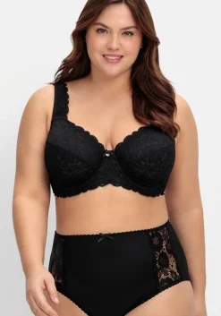 Bügel-BH mit blickdichter Spitze und Seitenstützen