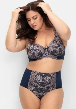 Bügel-BH mit floraler Spitze und seitlichen Stützen