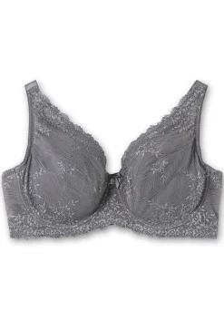 Bügel-BH mit floraler Stickerei-Spitze