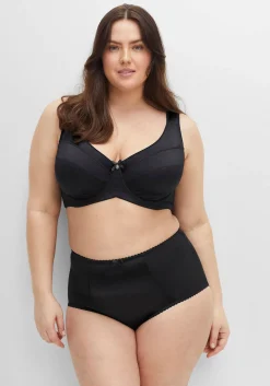 Bügel-BH mit kleiner Zierschleife, breite Träger