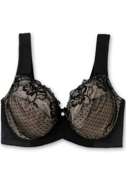 Bügel-BH mit Spitze und Kontrastfutter aus Mesh
