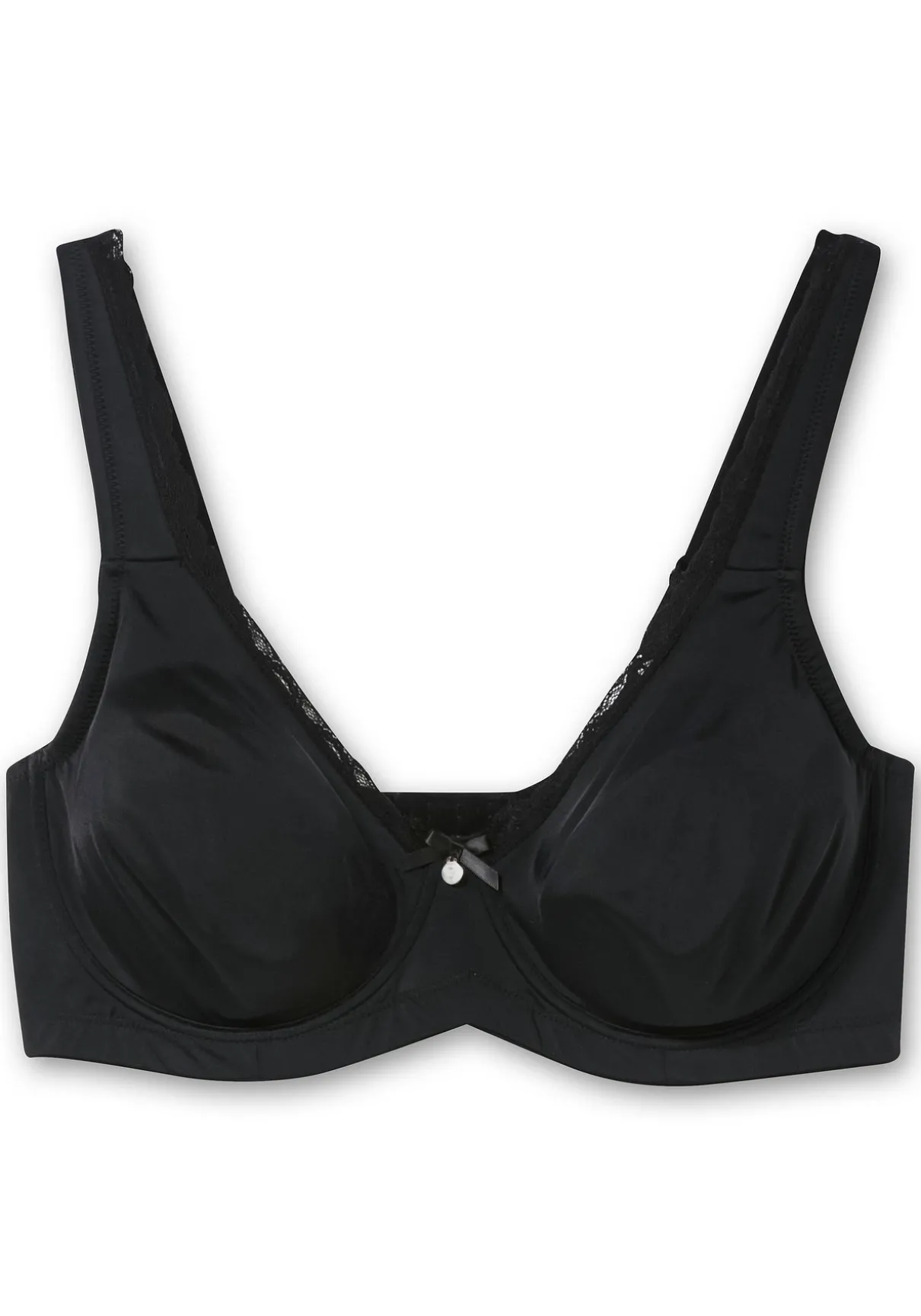 Bügel-BH mit Spitzenbesatz und Seitenschützen