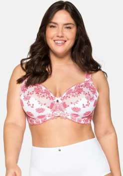 Bügel-BH mit Stickereispitze und Mesh-Einsätzen