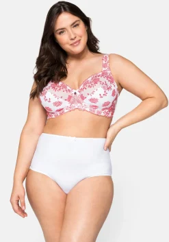 Bügel-BH mit Stickereispitze und Mesh-Einsätzen