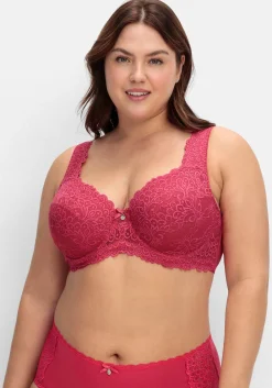 Bügel-BH mit Stickerei-Spitze allover