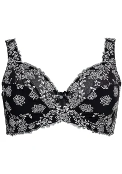 Bügel-BH mit Stickereispitze und Mesh-Einsätzen