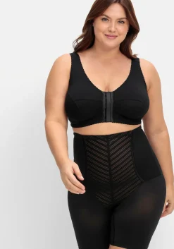 Bügelloser BH mit Vorderverschluss, breite Träger