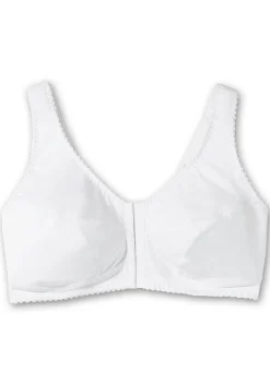 Bügelloser BH mit Vorderverschluss, breite Träger