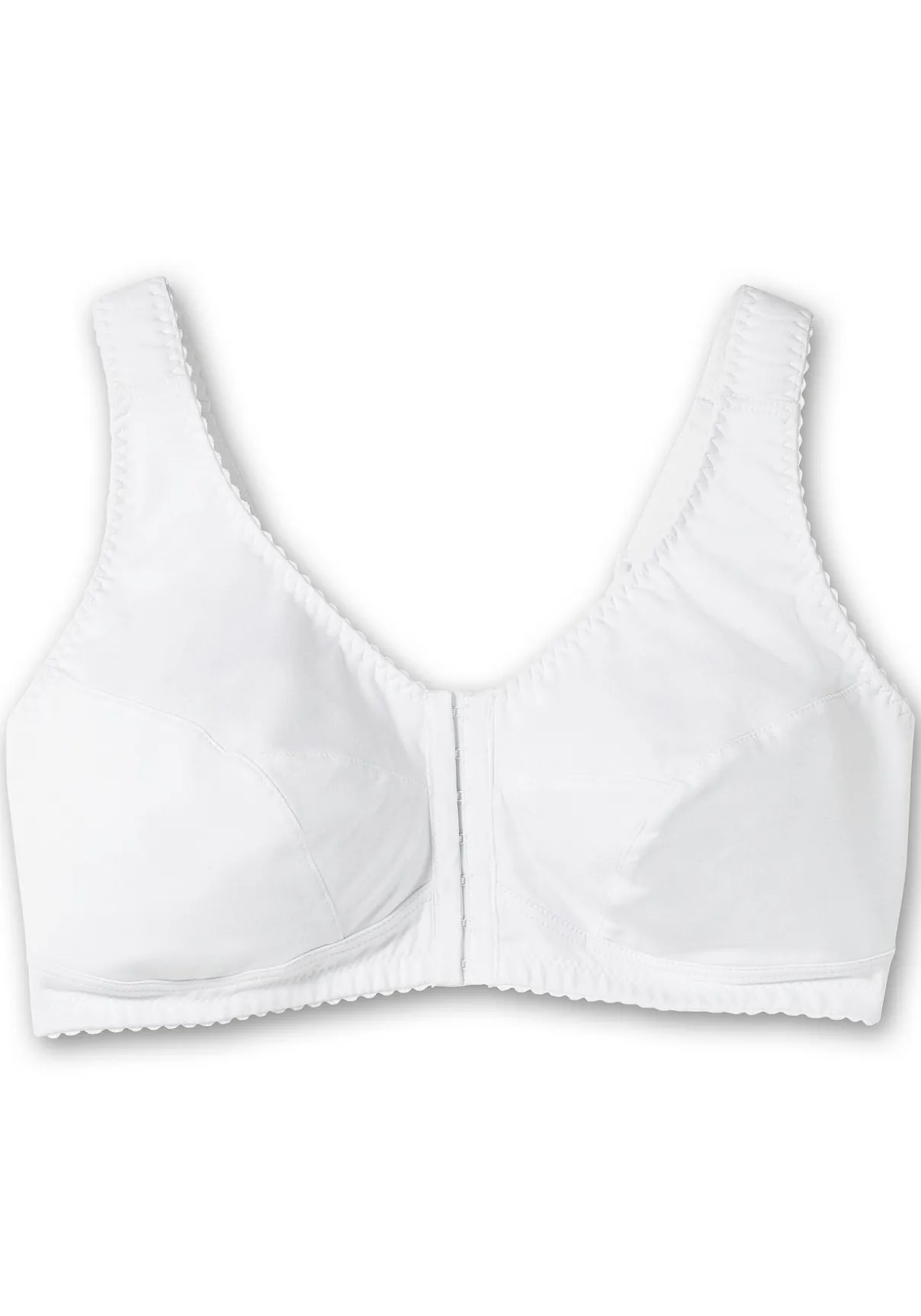 Bügelloser BH mit Vorderverschluss, breite Träger