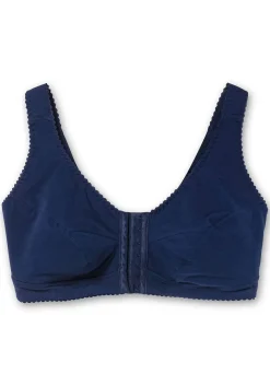 Bügelloser BH mit Vorderverschluss, breite Träger